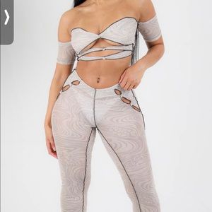 Bad society club two piece set both size medium